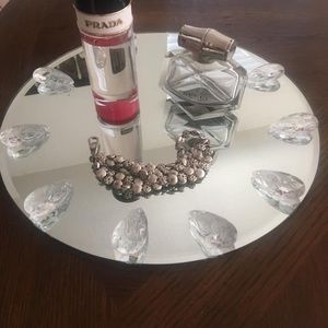 Vanity mirror tray